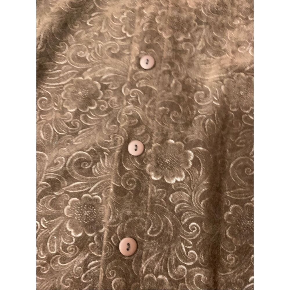 Vintage Textured Patterned Button Down Top - image 3